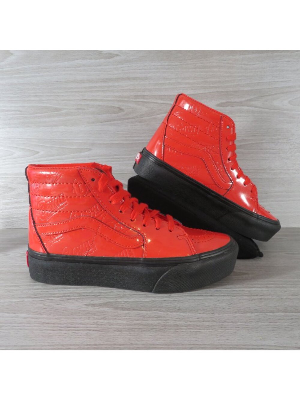 Vans Sk8-Hi Platform 2.0 David Bowie Ziggy Stardust Red Hi Top Mens 4.5 Womens 6 - Picture 3 of 11